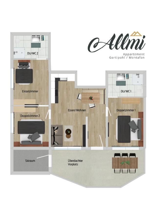 Allmi Appartement Sankt Gallenkirch Exteriér fotografie
